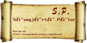 Sövegjártó Péter névjegykártya
